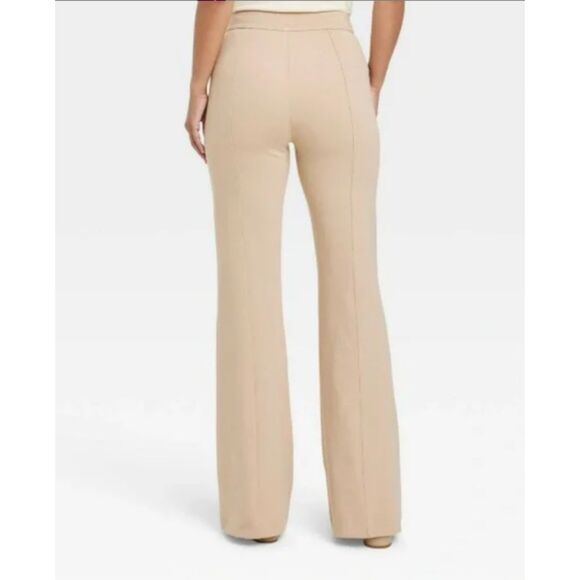 470 A New Day Women’s Beige High-Rise Flare Pants - Picture 2 of 5